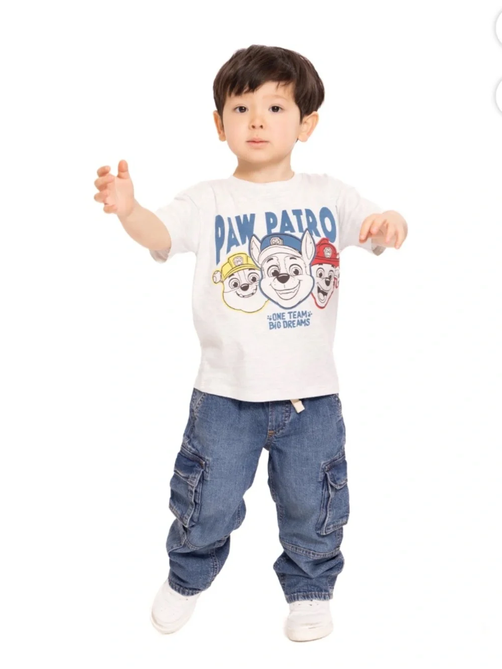 Paw Patrol Unisex Platinum Heather Tee Shirt Size 5T NWT